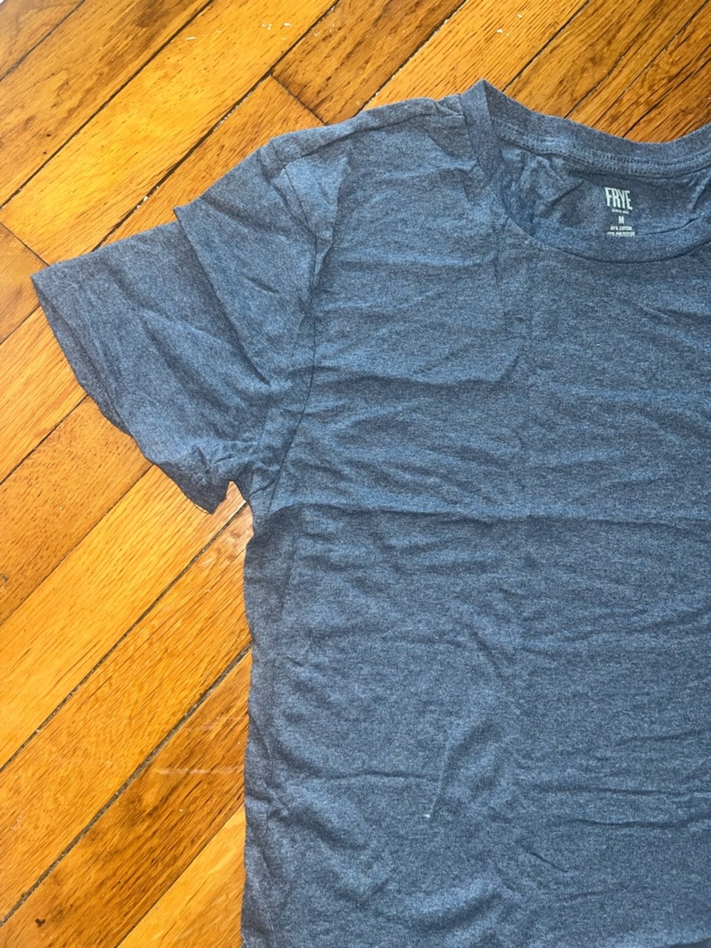 Frye Blue Crewneck T-Shirt - NWOT - Picture 2 of 6